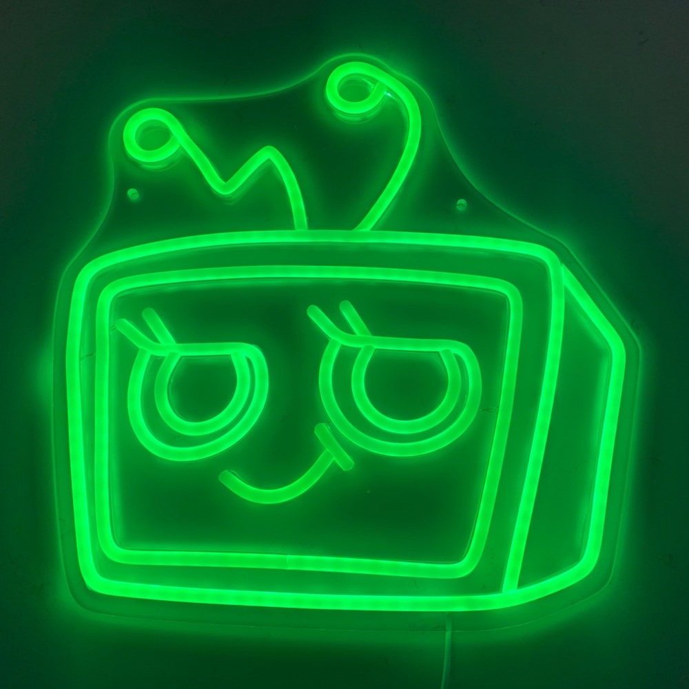 Neon Green LED Wall Art